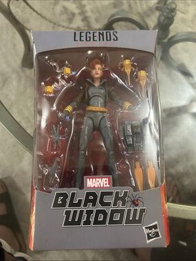 Hasbro Marvel Legends Black Widow Figure - Black & Gold Accents
